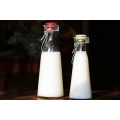 Haonai Eco-Friendly Feature FDA,SGS food grade clear glass bottles with rubber cover